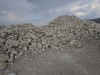 Deposito pietra per costruzioni